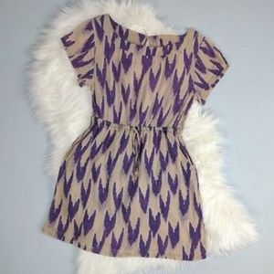 Mermaid linen blend sheath dress with pockets